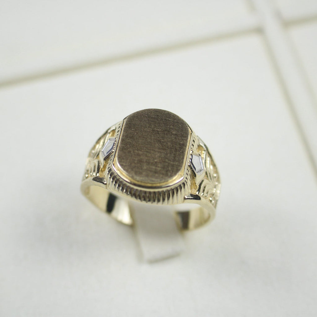 Oval Signet Men's Ring