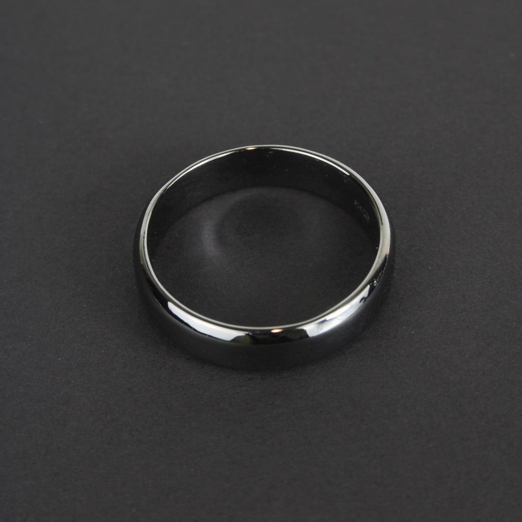 Black Rhodium Plated Silver Men's Ring