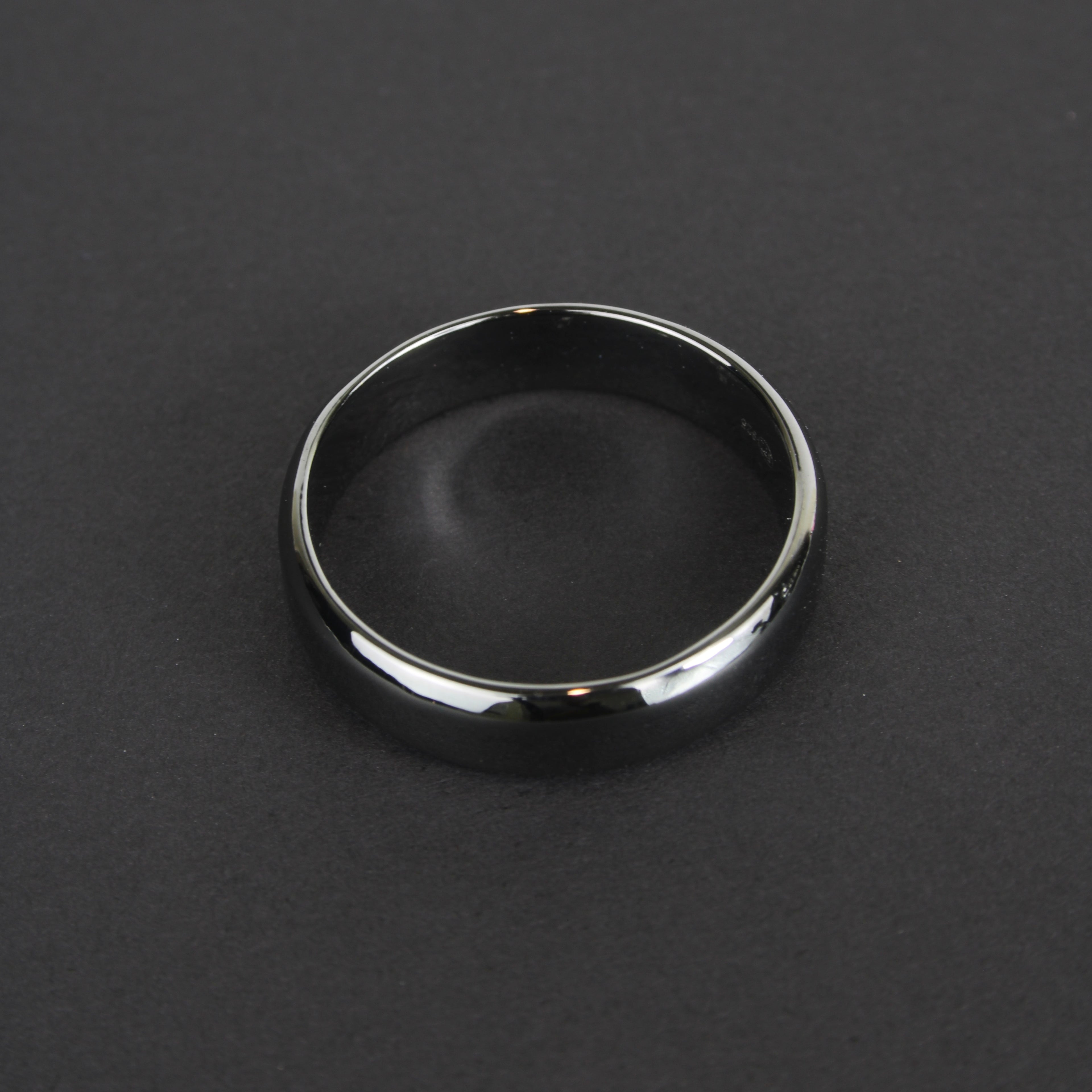 Black Rhodium Plated Silver Men's Ring