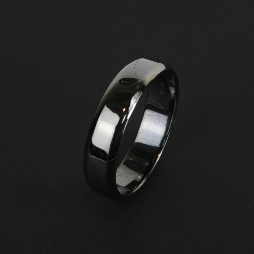 Black Rhodium Plated Silver Men's Ring