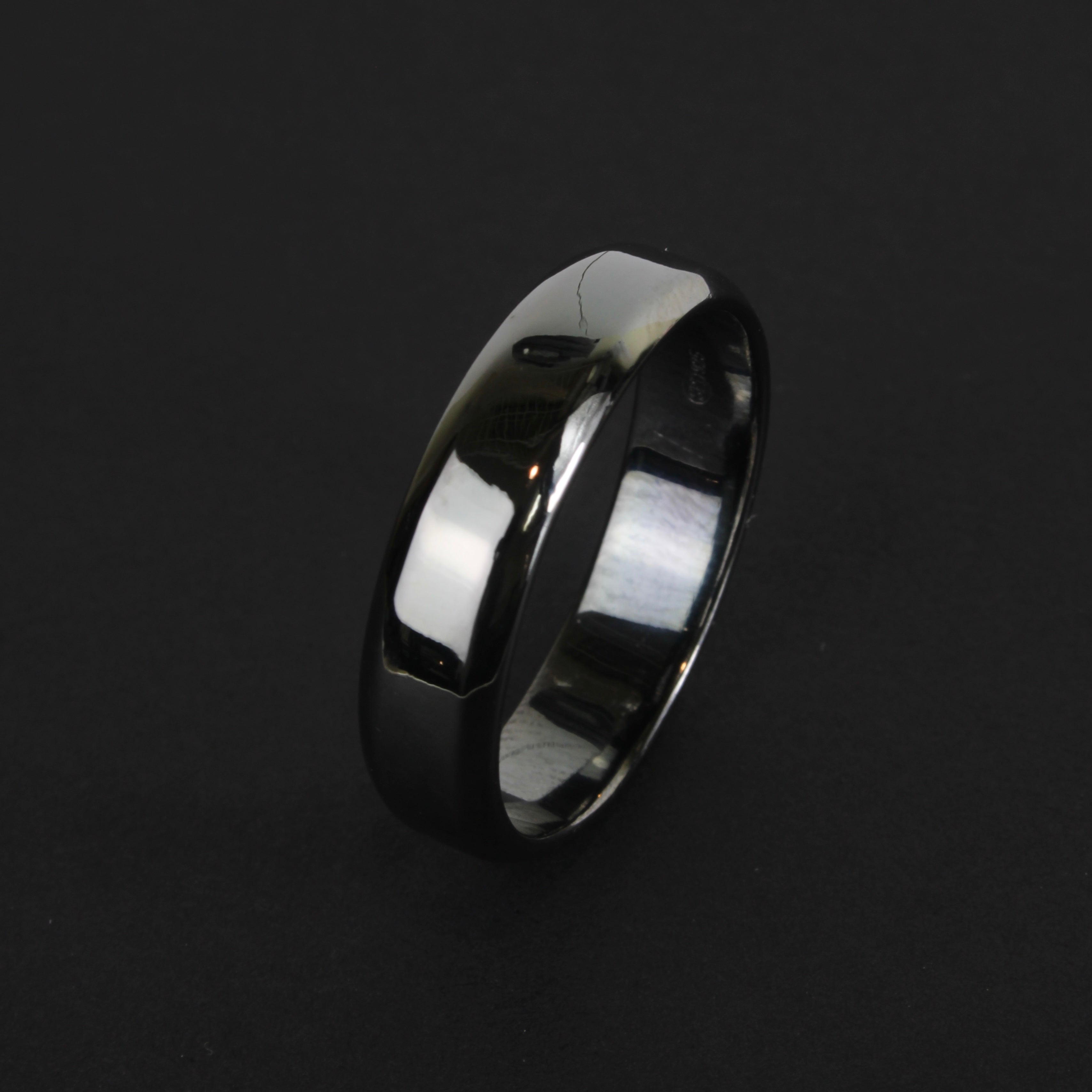 Black Rhodium Plated Silver Men's Ring