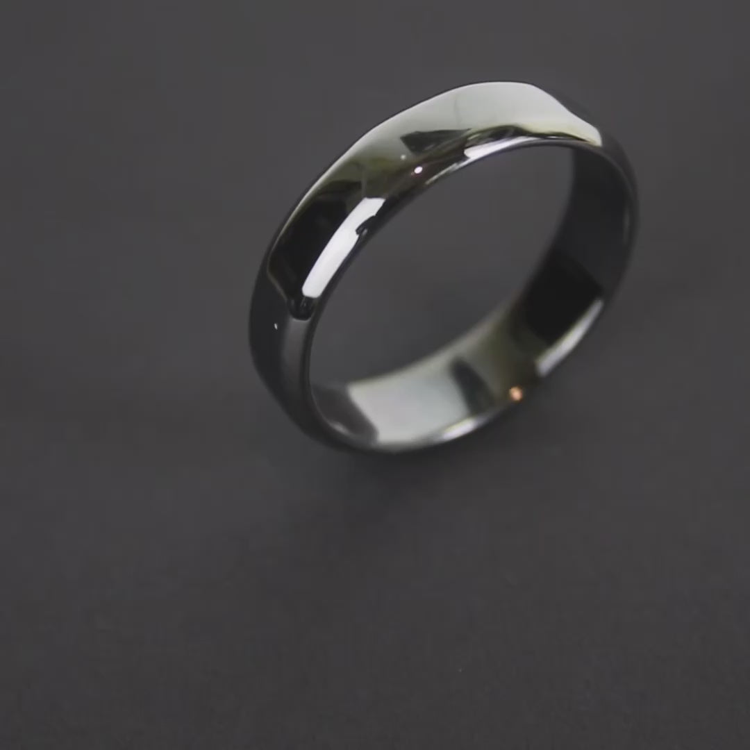 Black Rhodium Plated Silver Men's Ring
